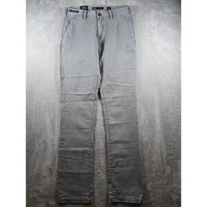 New BKE Jake Straight Chino Pants Men 33x36 Gray Performance Stretch Regular Fit
